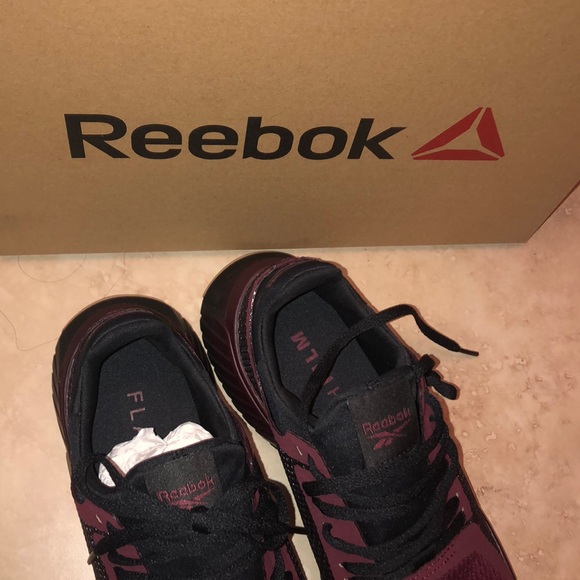 Reebok Mens Flashfilm Burgundy Cross 